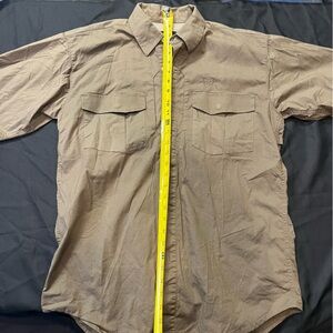 Black Label Men's Tan Tactical Shirt Jacket